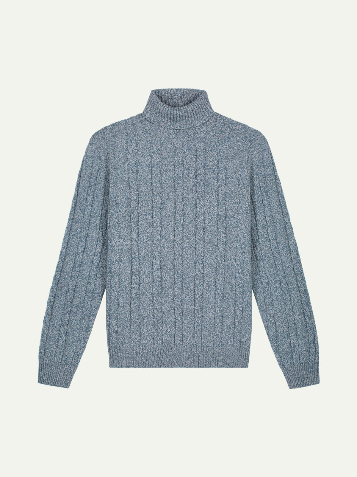 LeClub™ | Dolcevita Cable Knit Sweater Light Blue