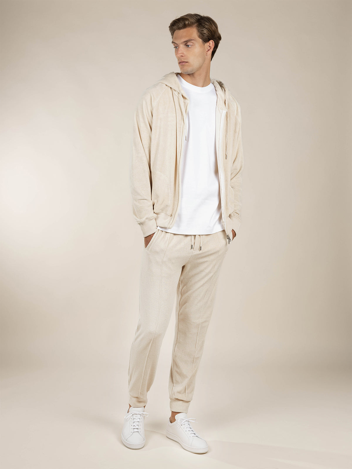 LeClub™ | Shell Terry Towelling Zipper Vest