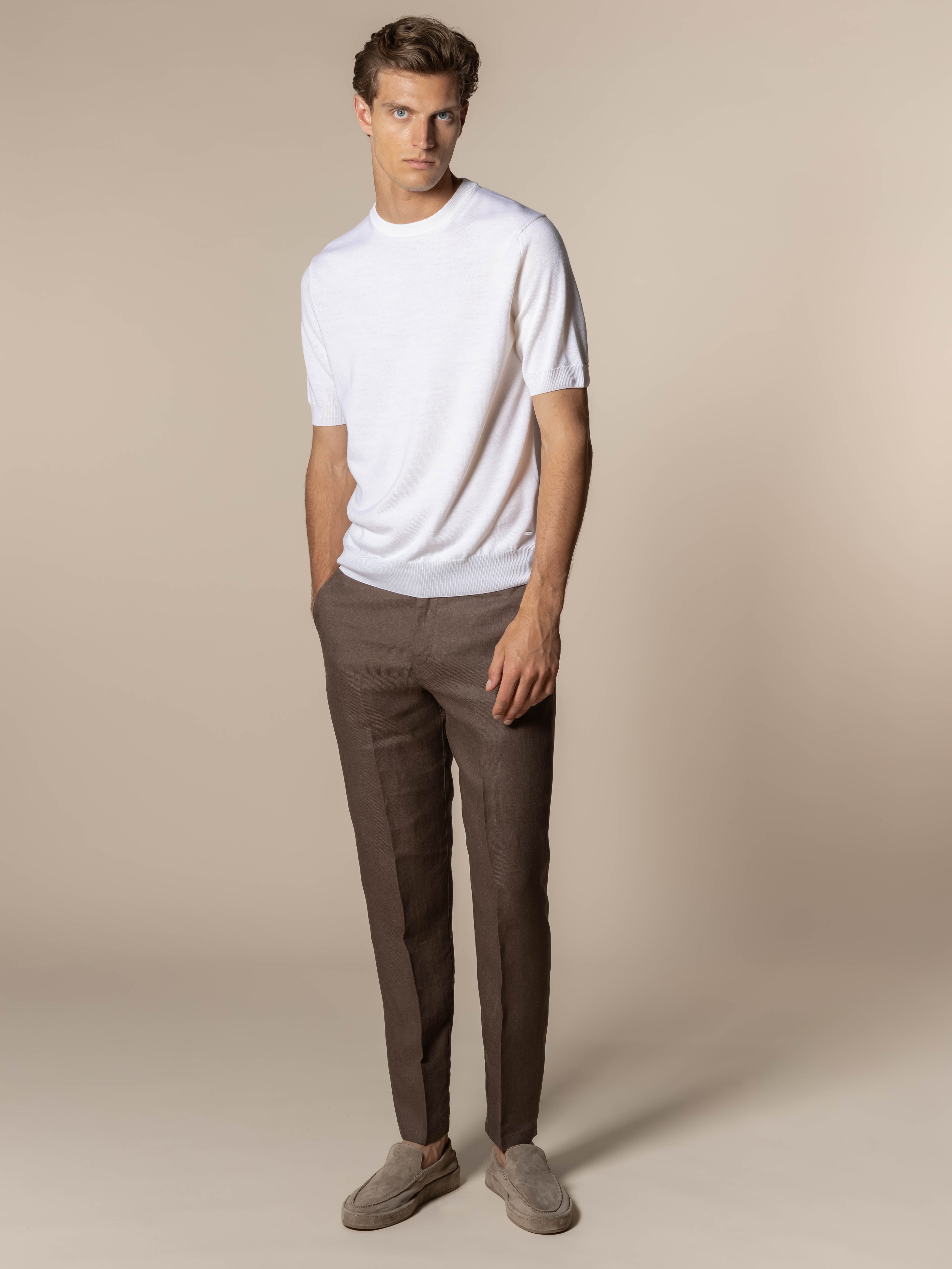 LeClub™ | Ash Grey Linen Soleil Trousers