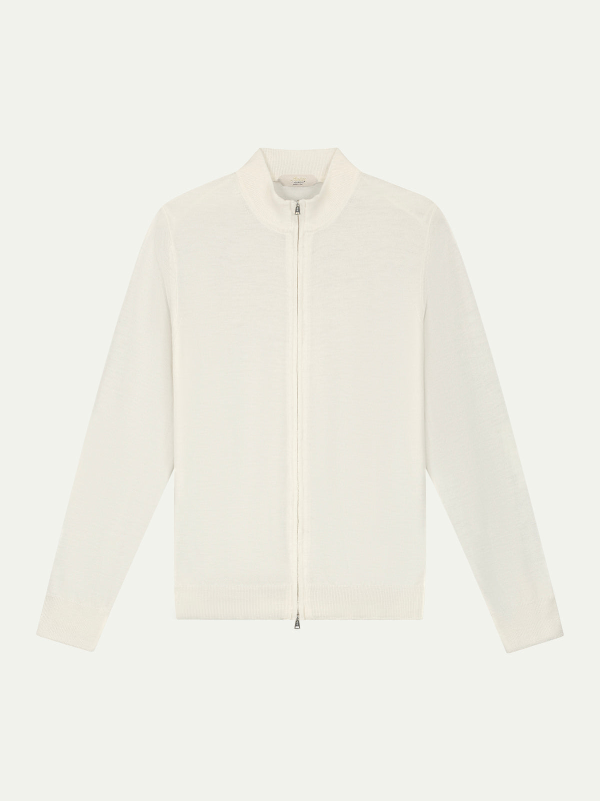 LeClub™ | Extrafine Merino Zipper Vest Ivory