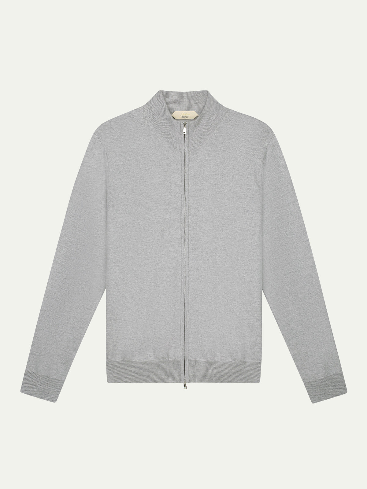 LeClub™ | Extrafine Merino Zipper Vest Light Grey