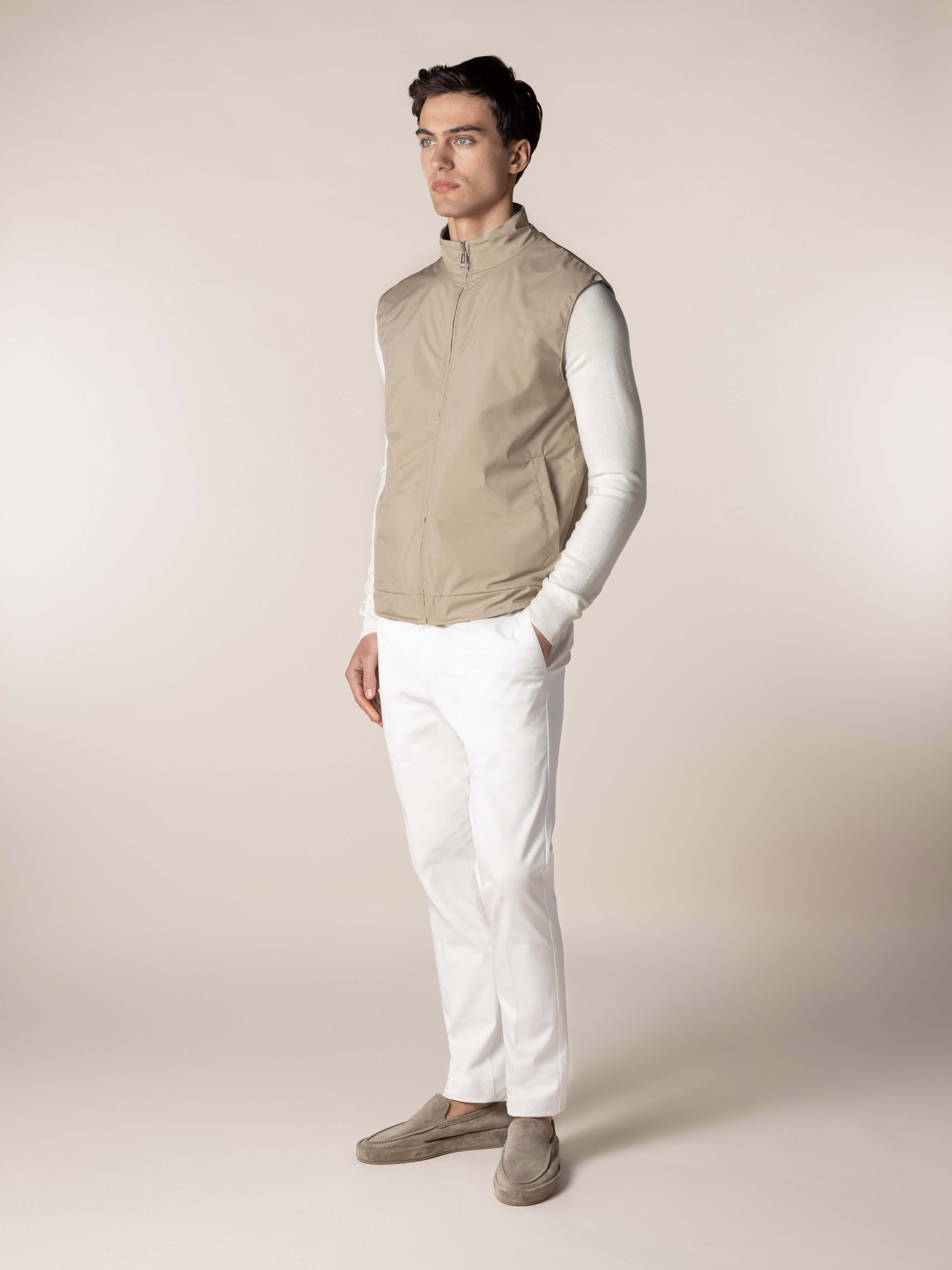 LeClub™ | Beige Reversible Resort Body Warmer