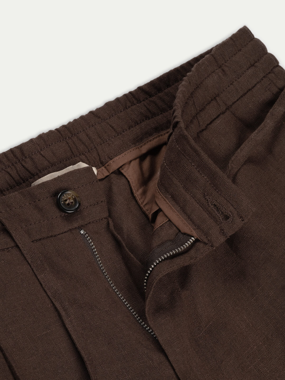 LeClub™ | Chocolate Linen Seaside Trousers