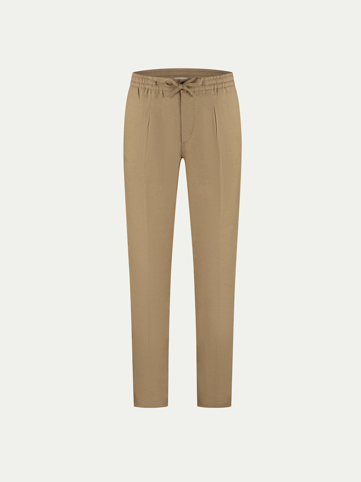 LeClub™ | Dark Taupe Linen Seaside Trousers