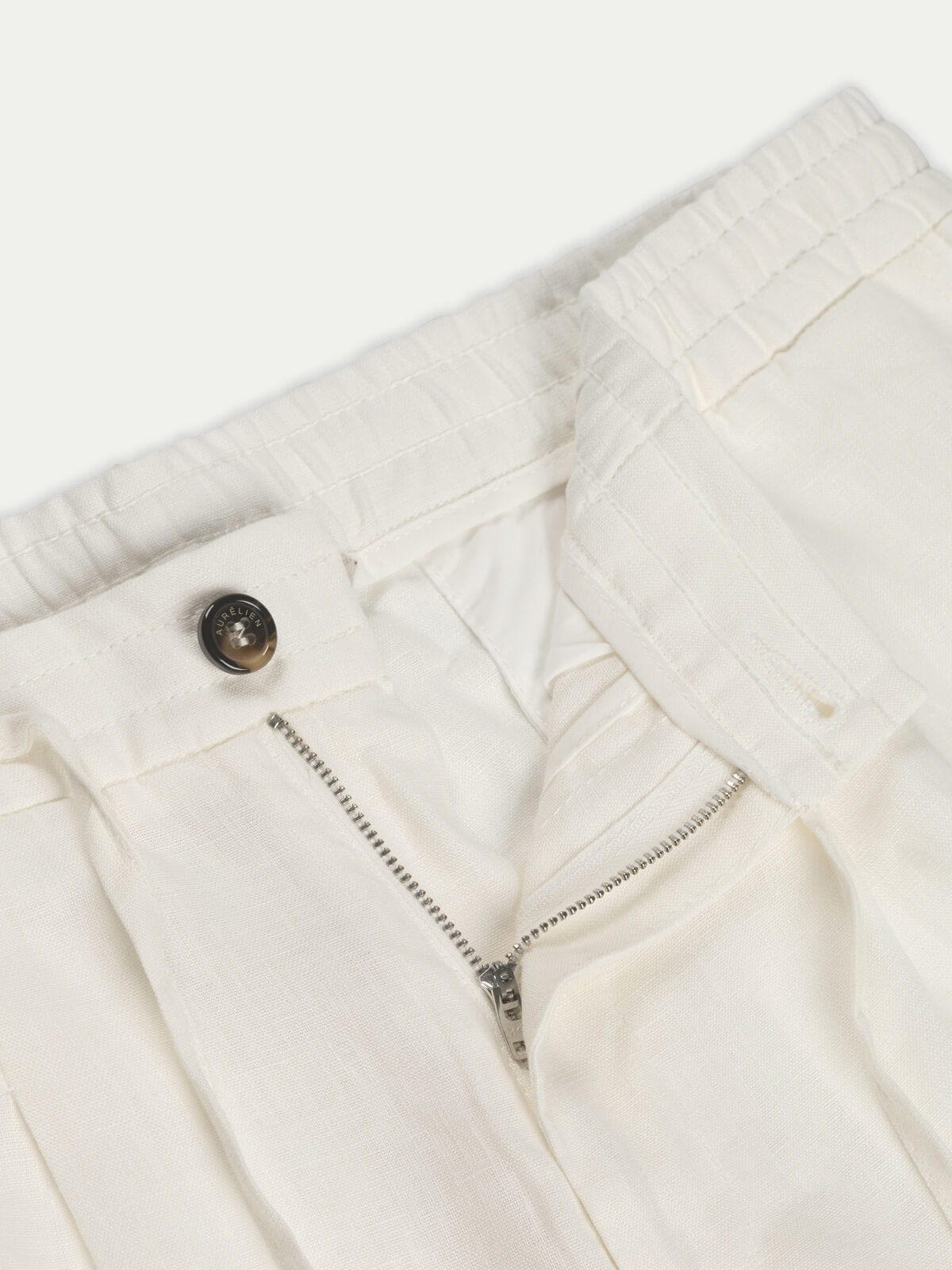 LeClub™ | Ecru Linen Seaside Trousers