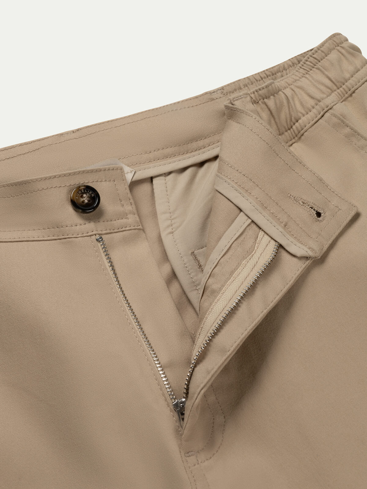 LeClub™ | Dark Beige Cotton Seaside Shorts