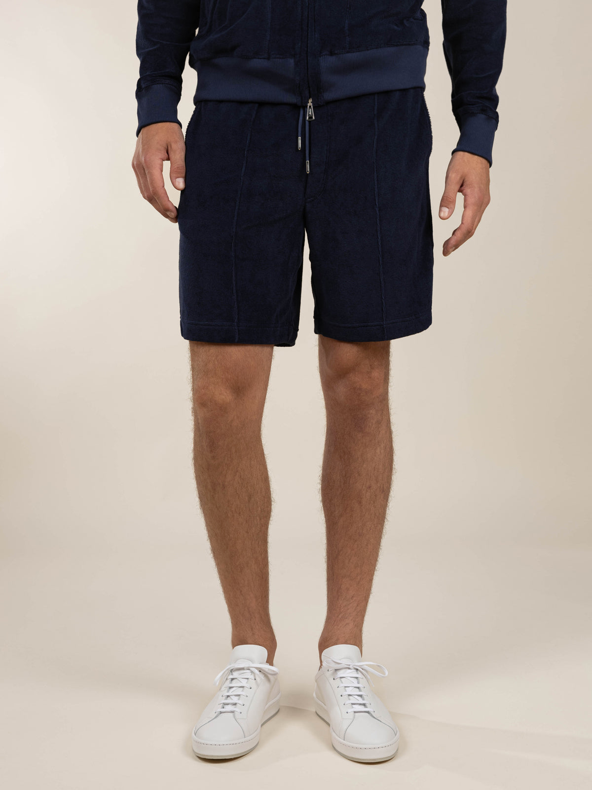 LeClub™ | Navy Terry Towelling Leisure Shorts