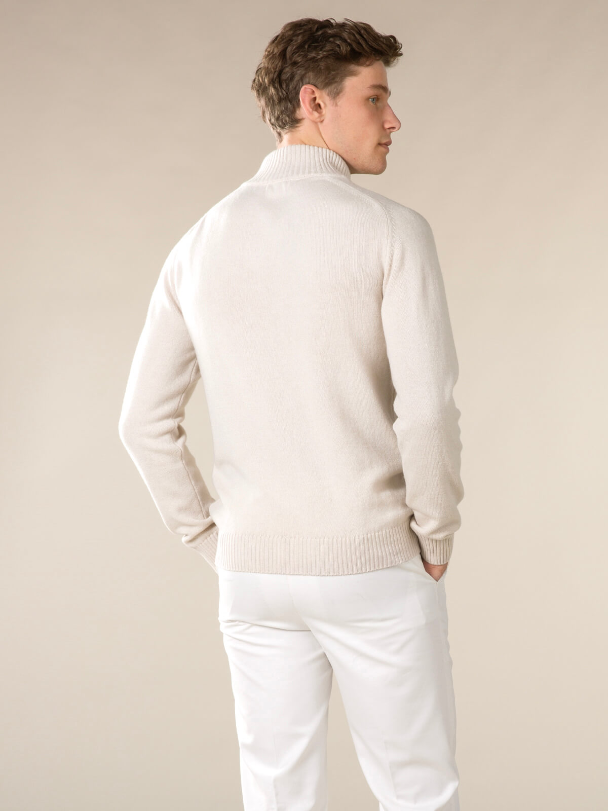 LeClub™ | Ecru City Button Sweater