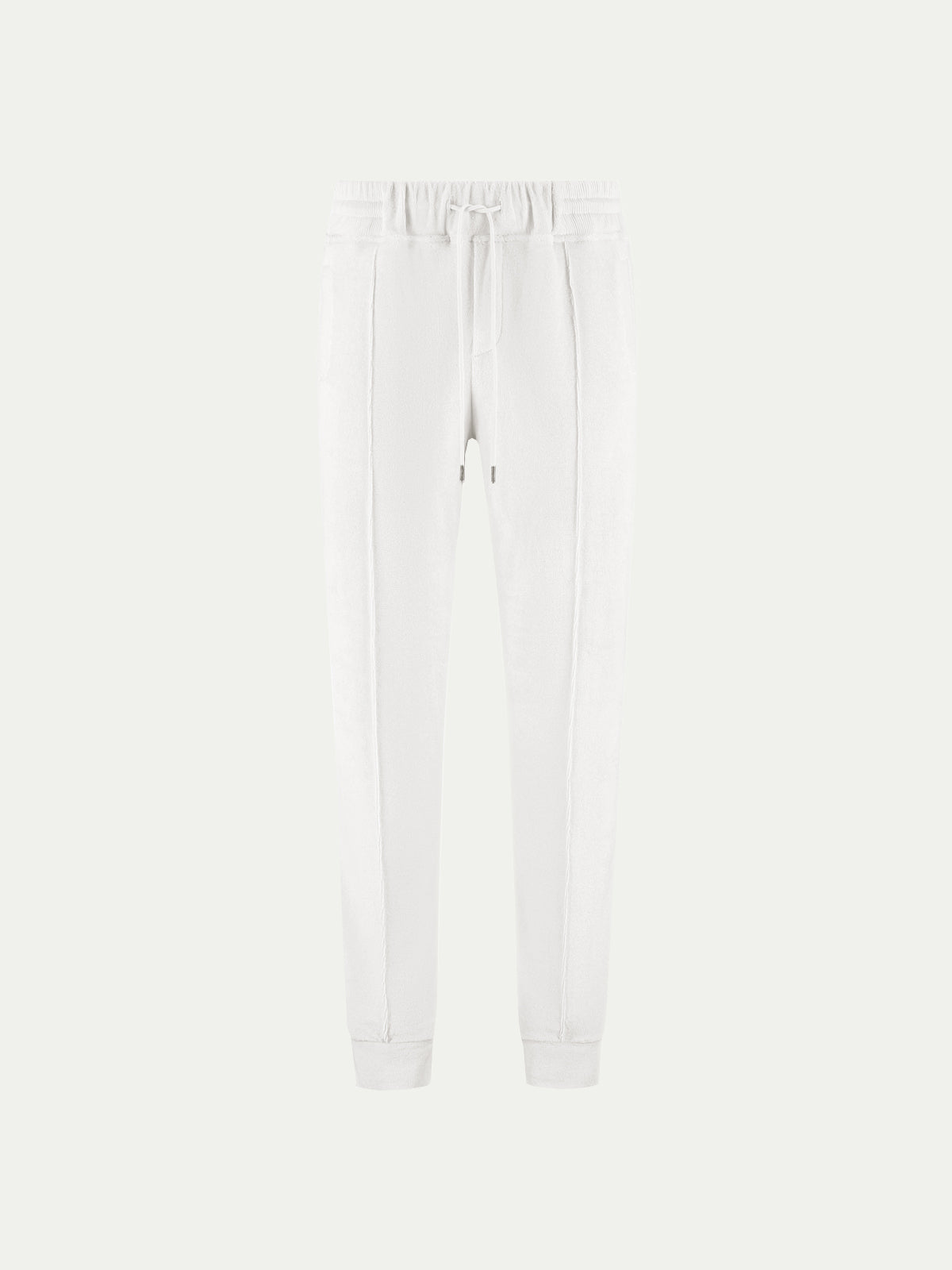 LeClub™ | White Terry Towelling Leisure Trousers