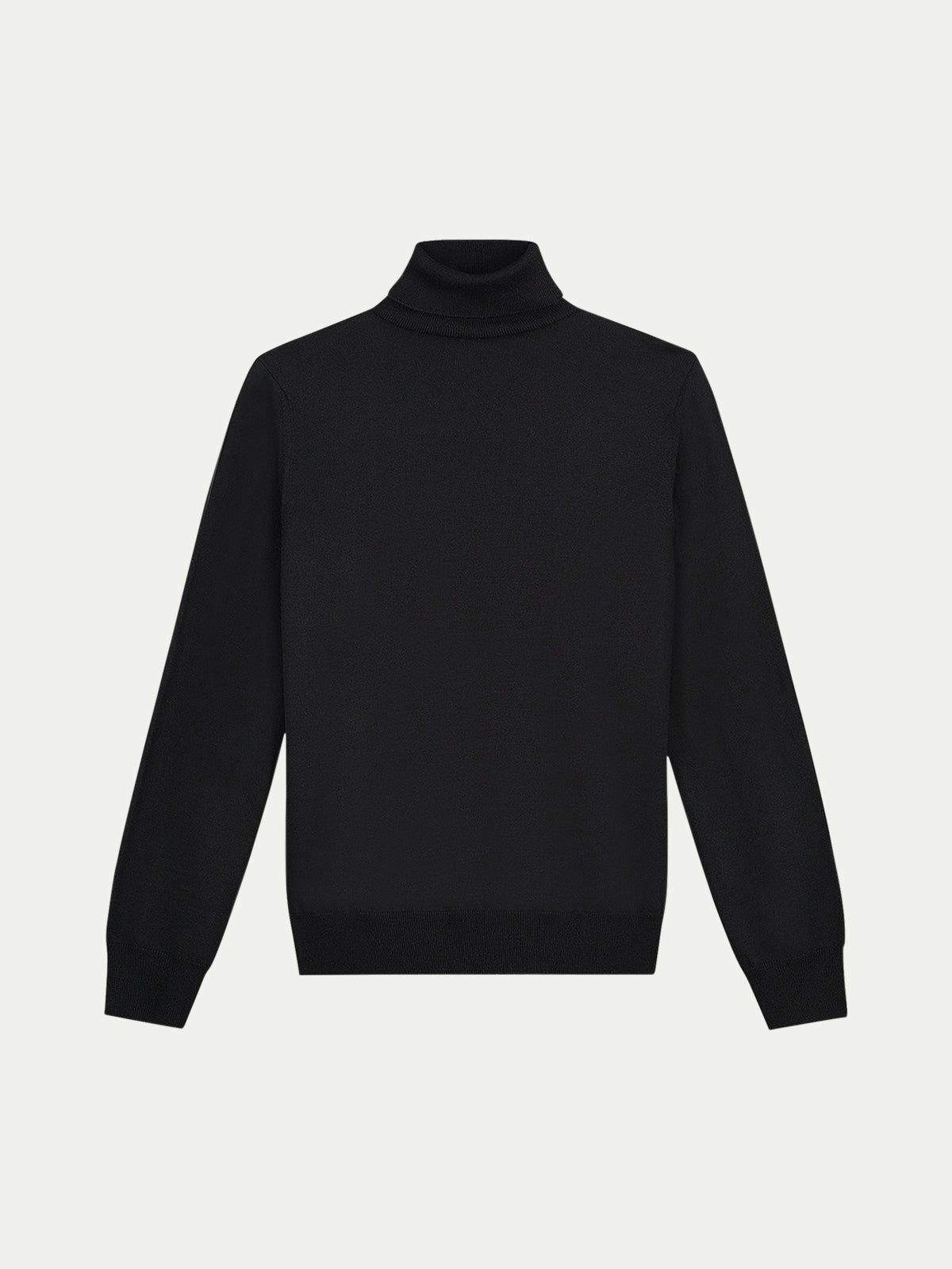LeClub™ | Extrafine Merino Rollneck Black