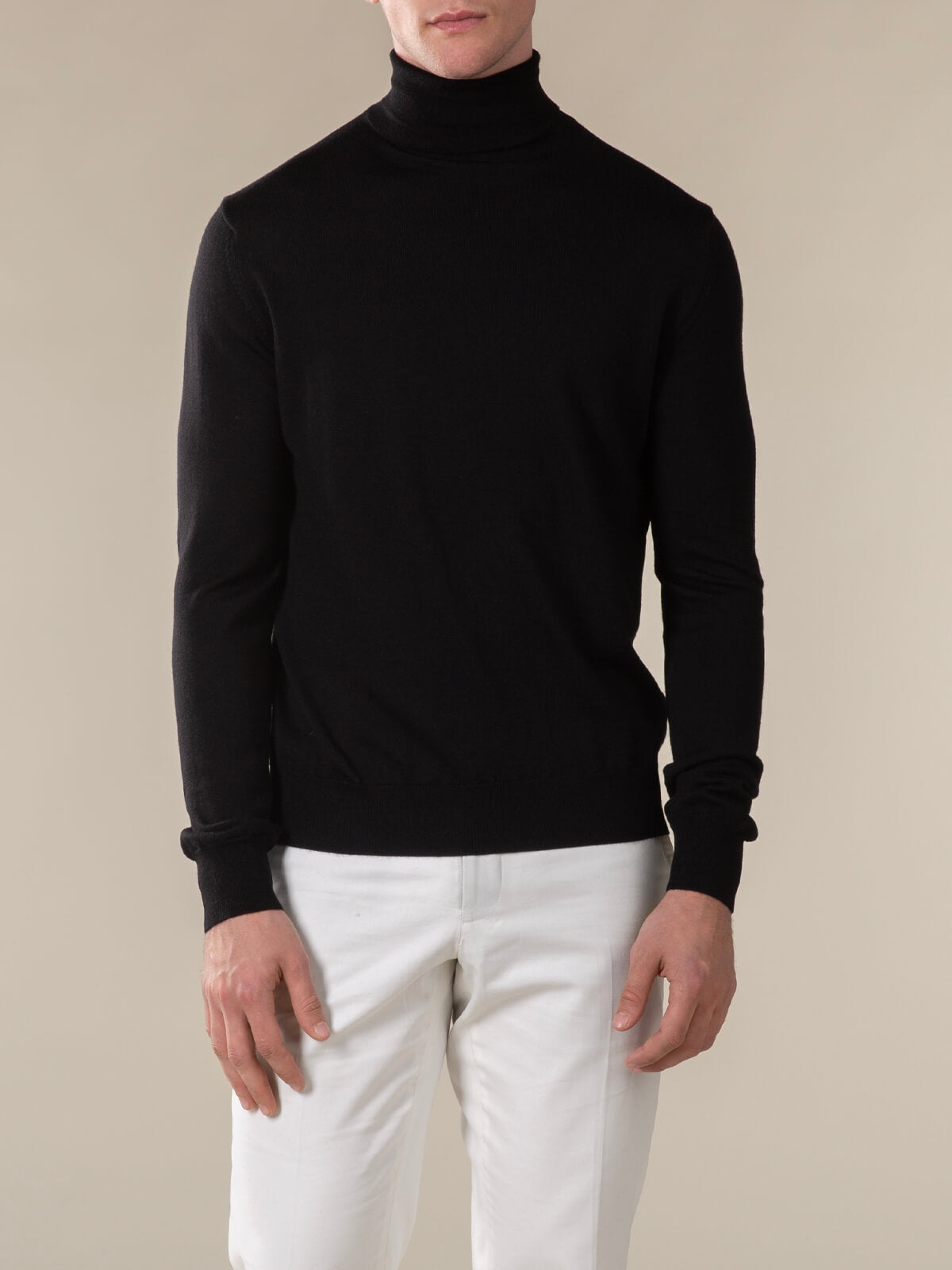 LeClub™ | Extrafine Merino Rollneck Black