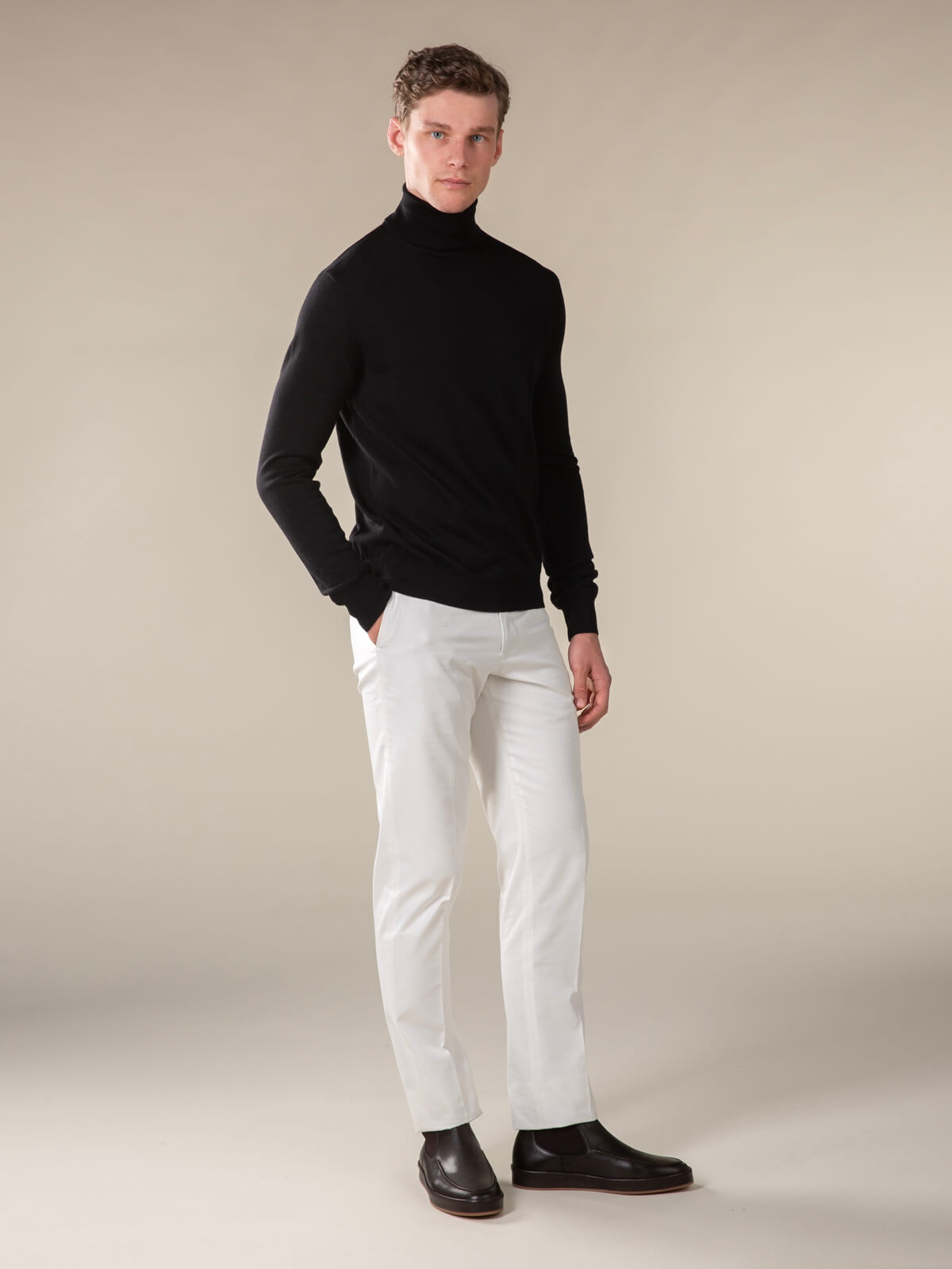 LeClub™ | Extrafine Merino Rollneck Black
