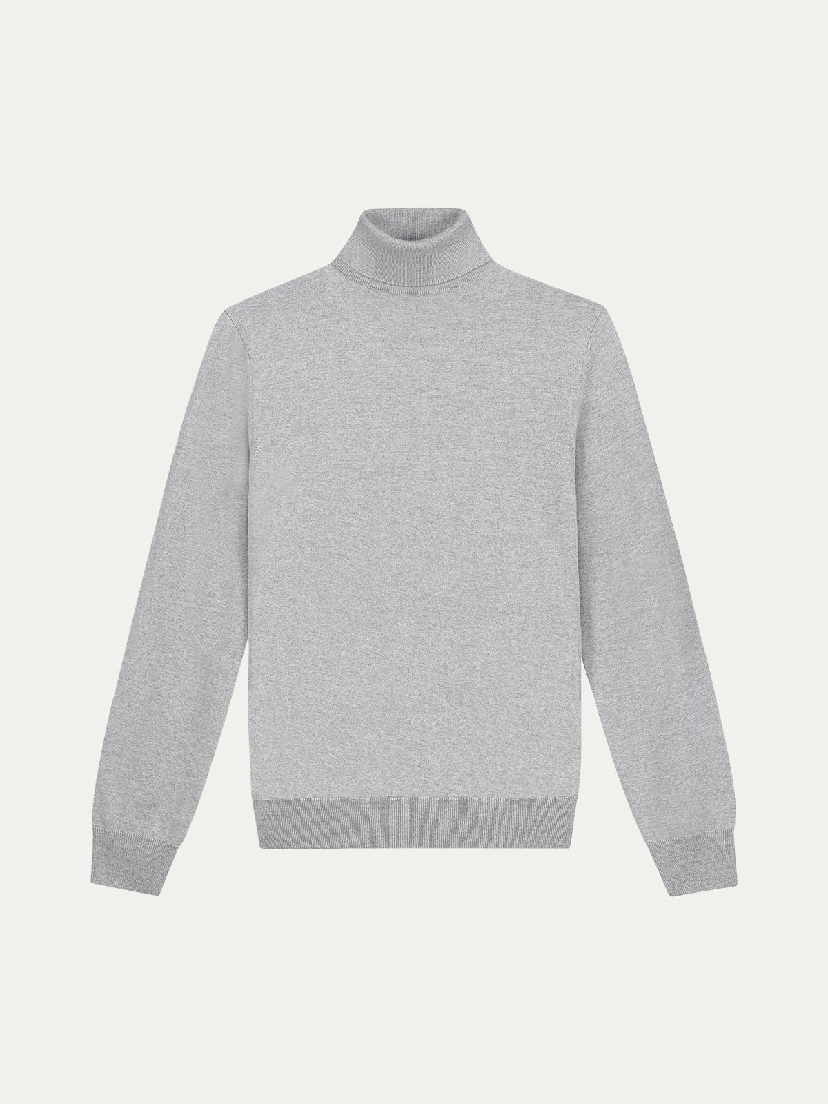 LeClub™ | Extrafine Merino Rollneck Light Grey