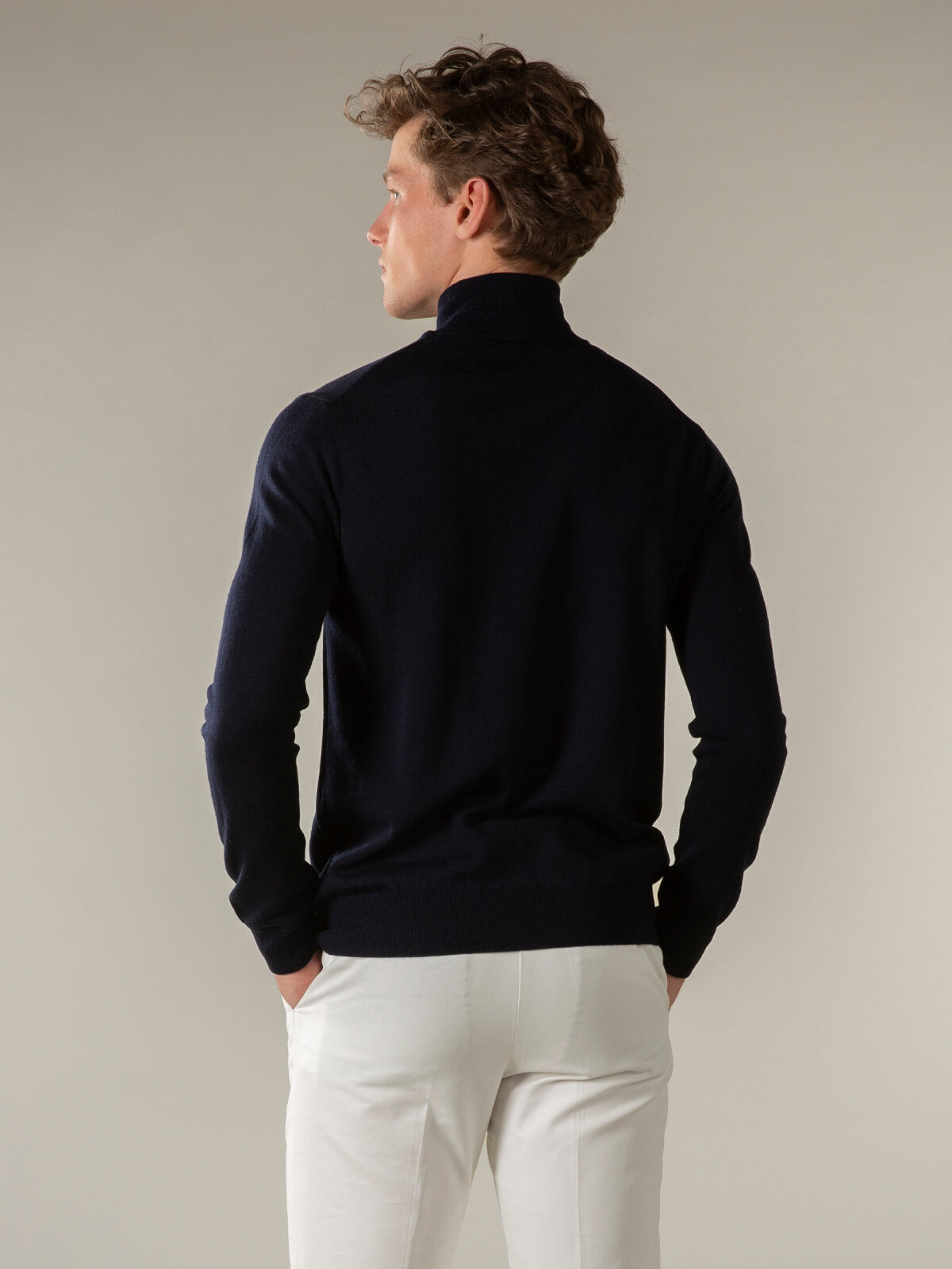 LeClub™ | Extrafine Merino Rollneck Navy