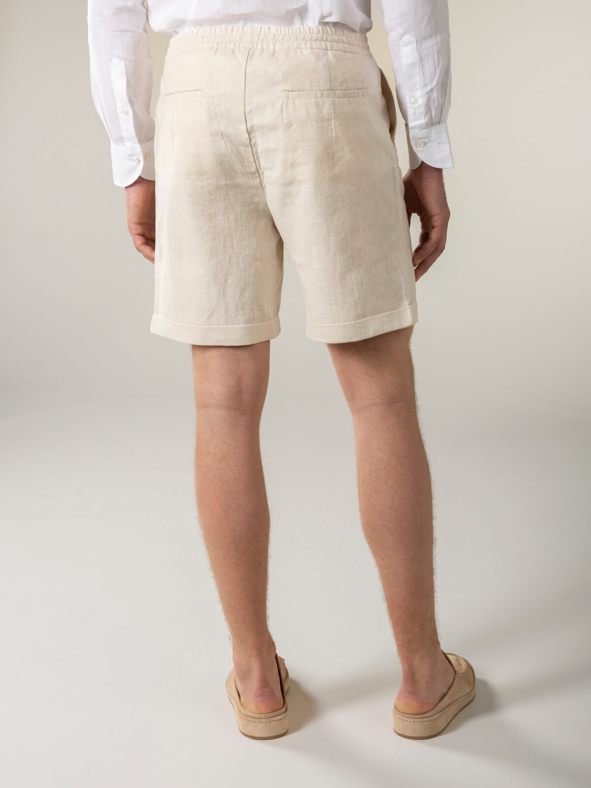 LeClub™ | Beige Linen Seaside Shorts