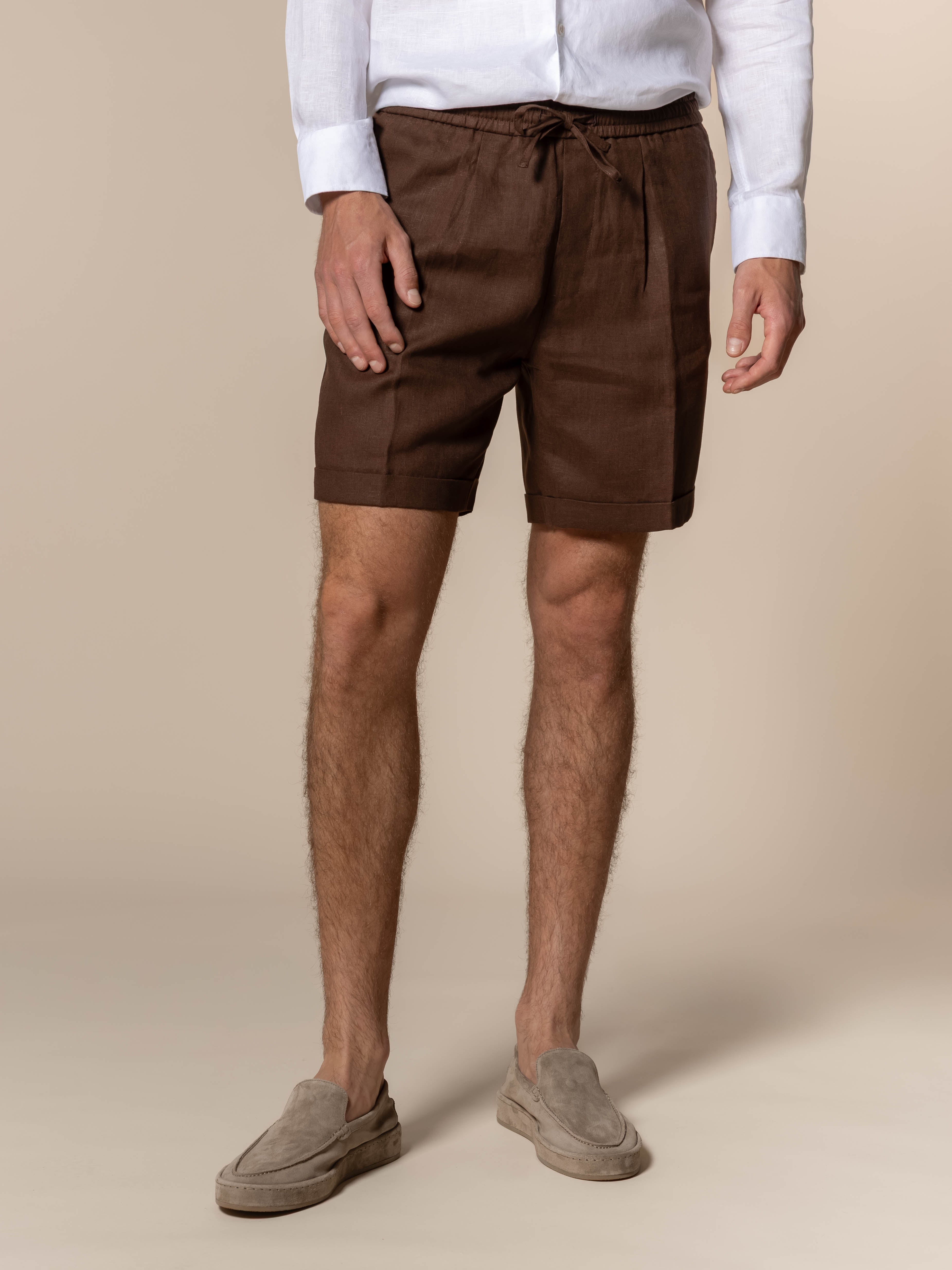 LeClub™ | Chocolate Linen Seaside Shorts