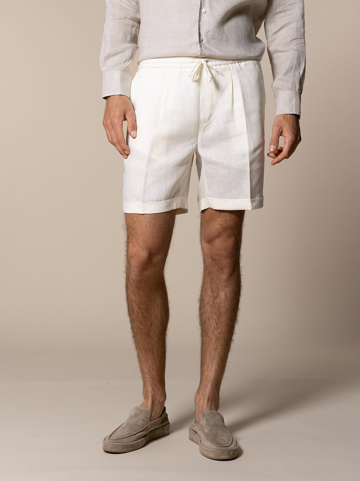 LeClub™ | Ecru Linen Seaside Shorts