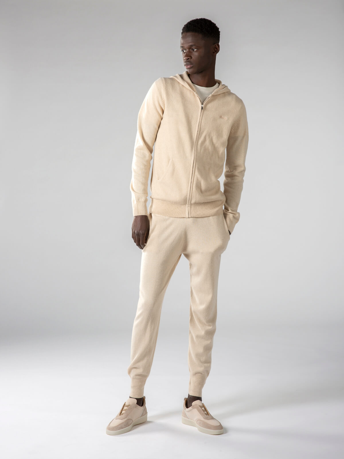 LeClub™ | Light Beige Zipper Vest