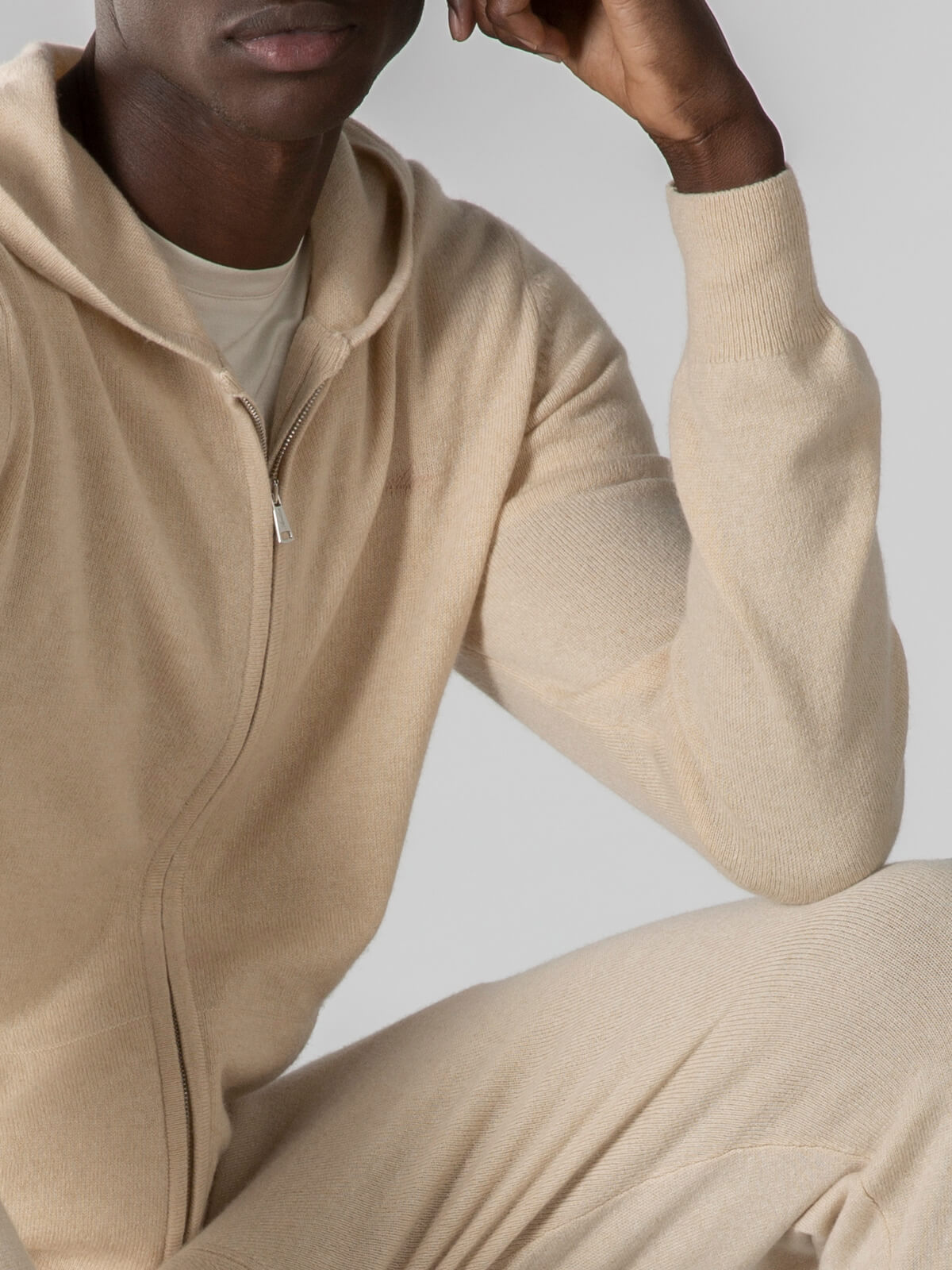 LeClub™ | Light Beige Zipper Vest