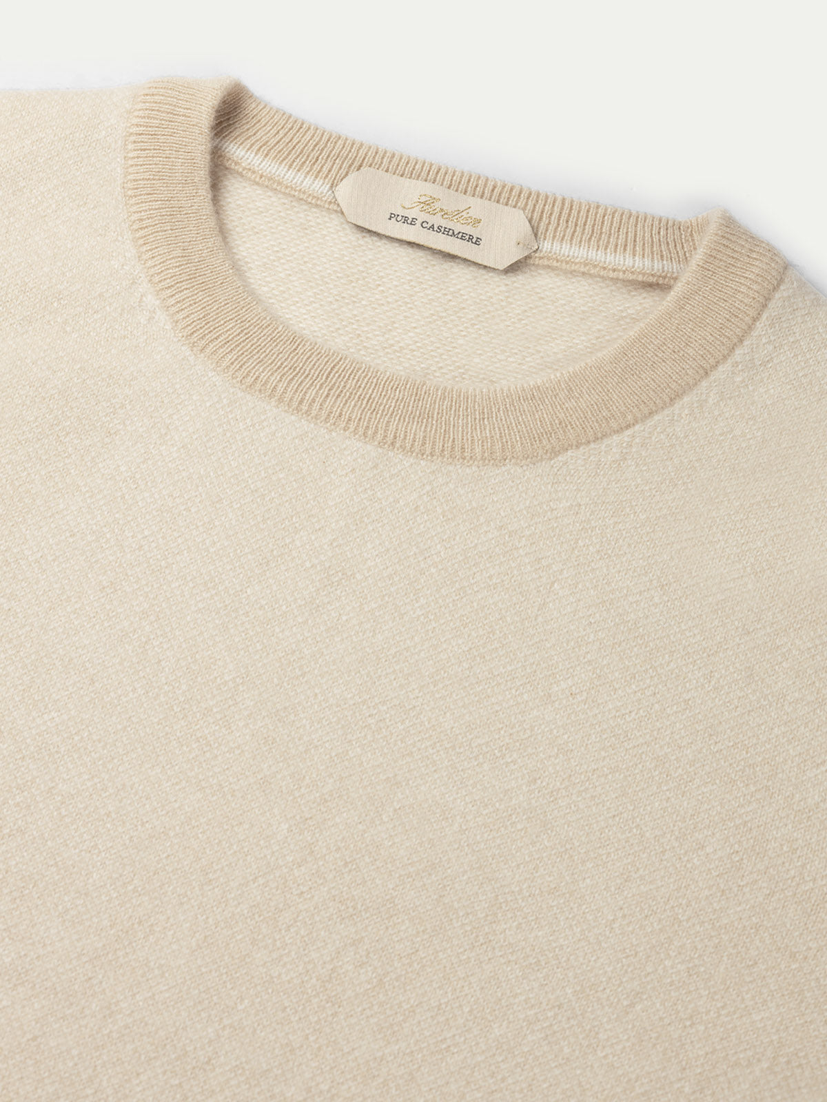 LeClub™ | Light Beige Jacquard Crew